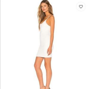 by the way white zipper dress